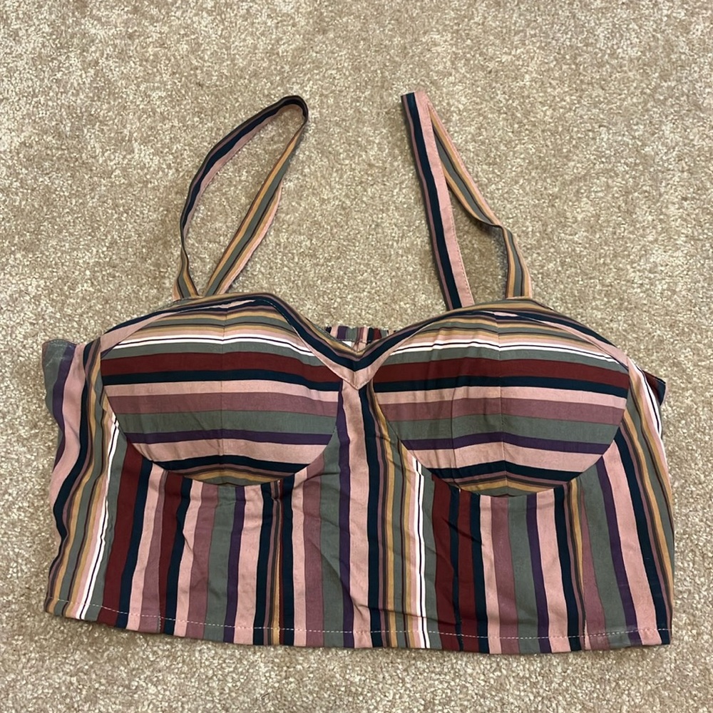 Striped crop top